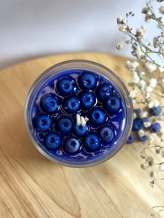 Blaubeermarmelade - Sojawachs mit Gelwachs Kerze ohne Duft