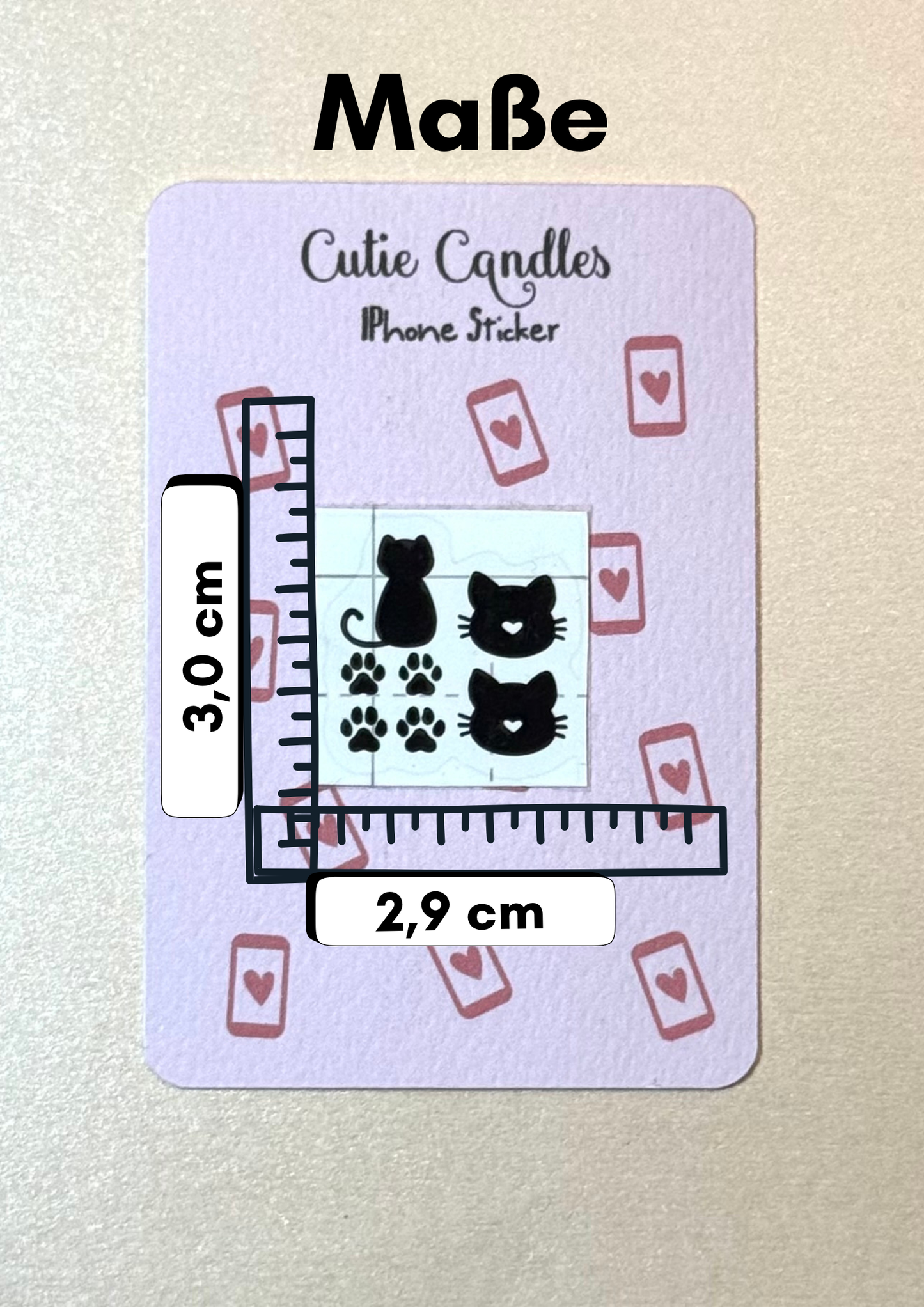 Smartphone Sticker - iPhone 17 Pro Sticker - Katze