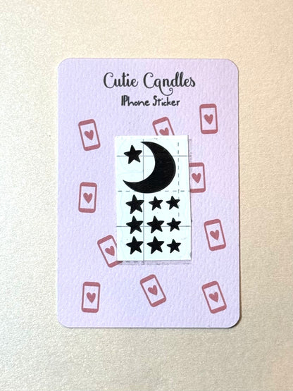 Smartphone Sticker - iPhone 17 Pro Sticker  - Mond und Sterne