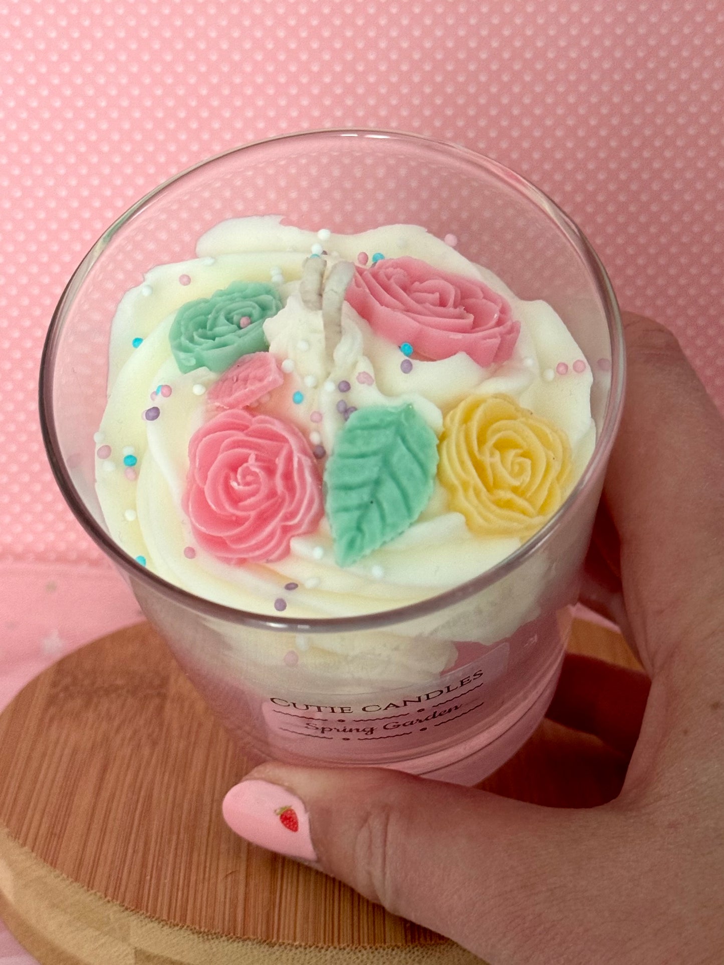 Rose Dream Kerze Pink